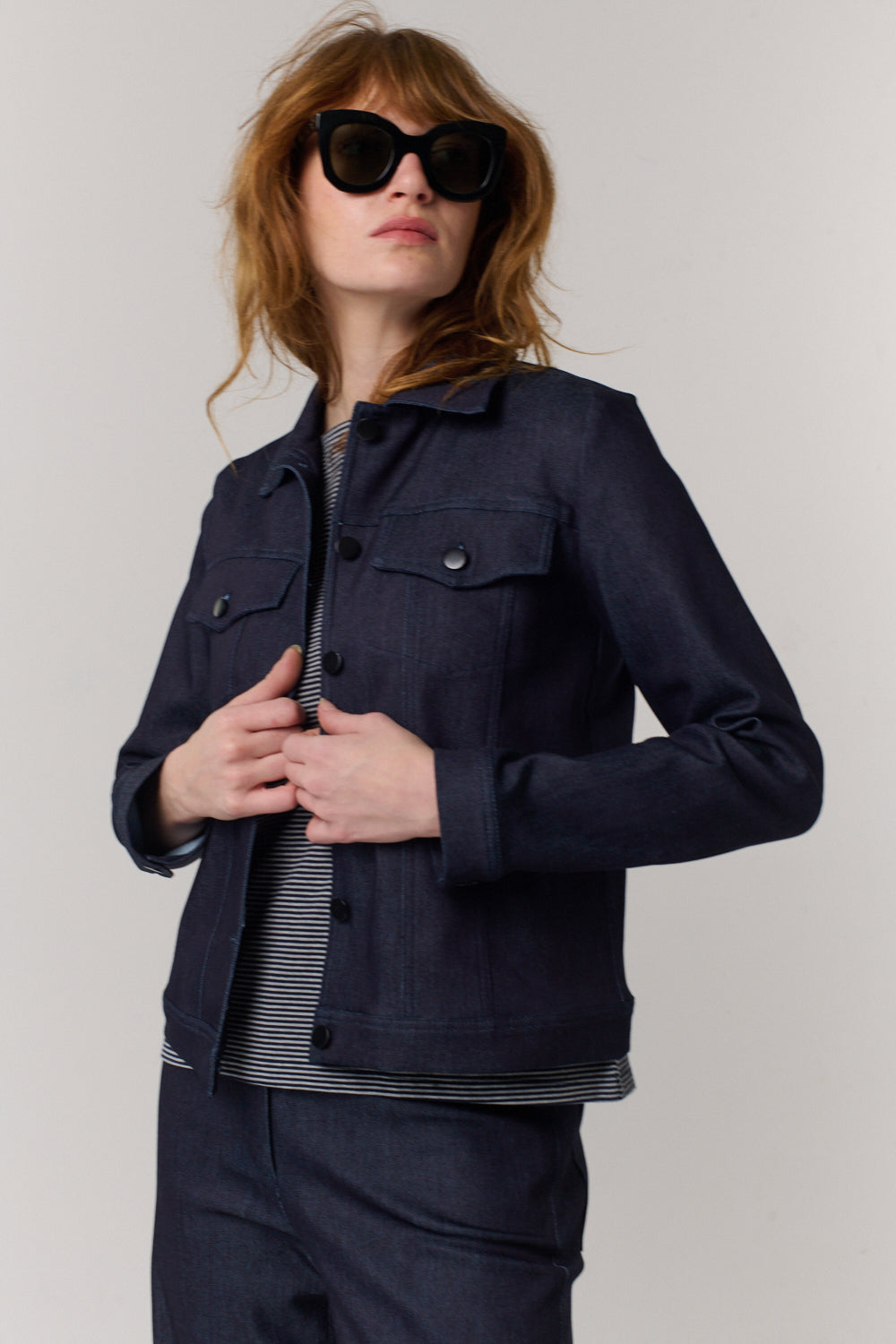 ג'קט DENIM 1 בכחול כהה - Flo by Ella Braitman