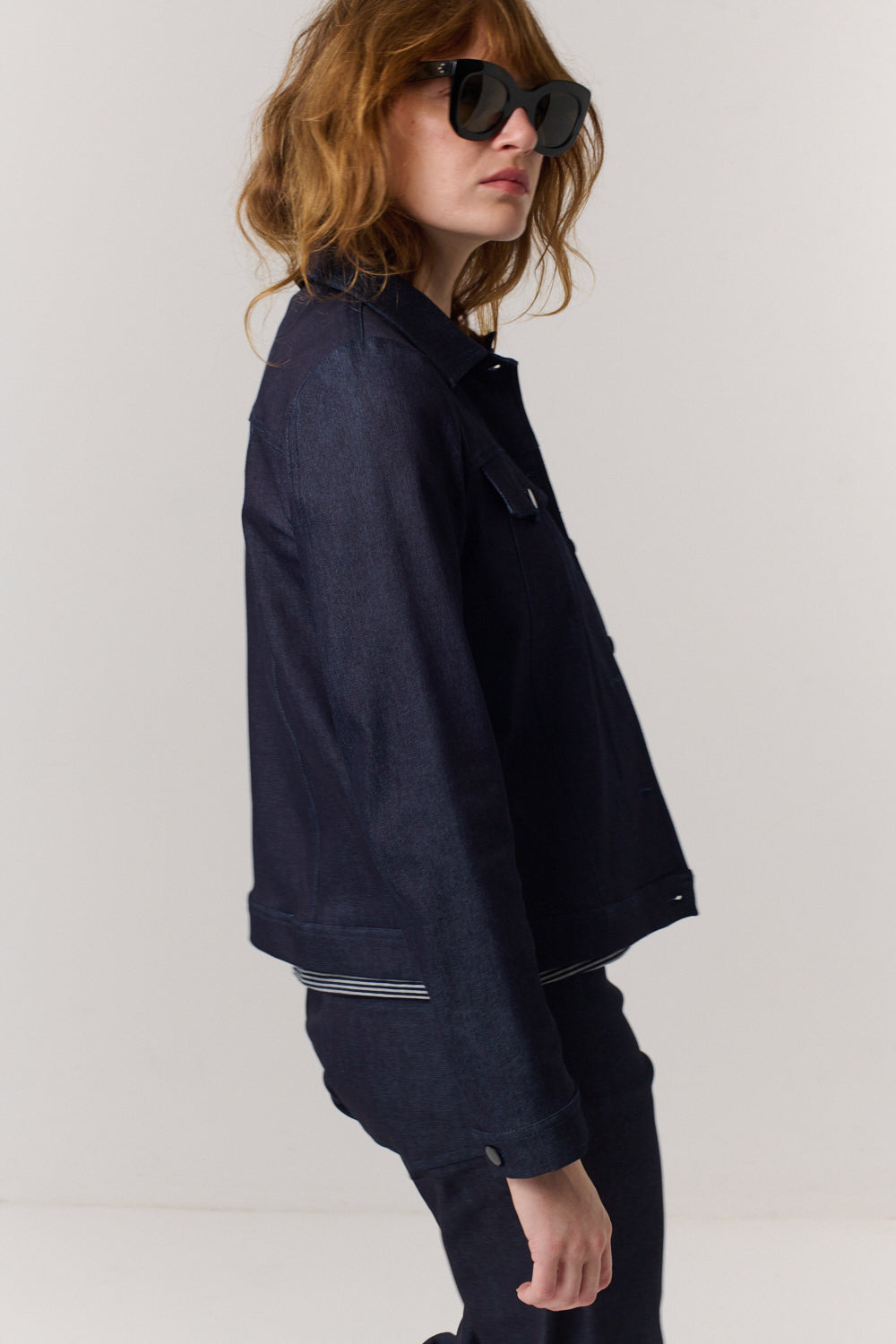 ג'קט DENIM 1 בכחול כהה - Flo by Ella Braitman