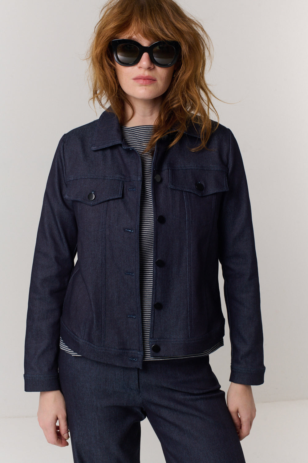 ג'קט DENIM 1 בכחול כהה - Flo by Ella Braitman