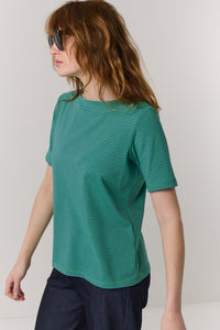 חולצה Nellie פסים כחול-ירוק - Flo by Ella Braitman