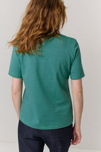 חולצה Nellie פסים כחול-ירוק - Flo by Ella Braitman