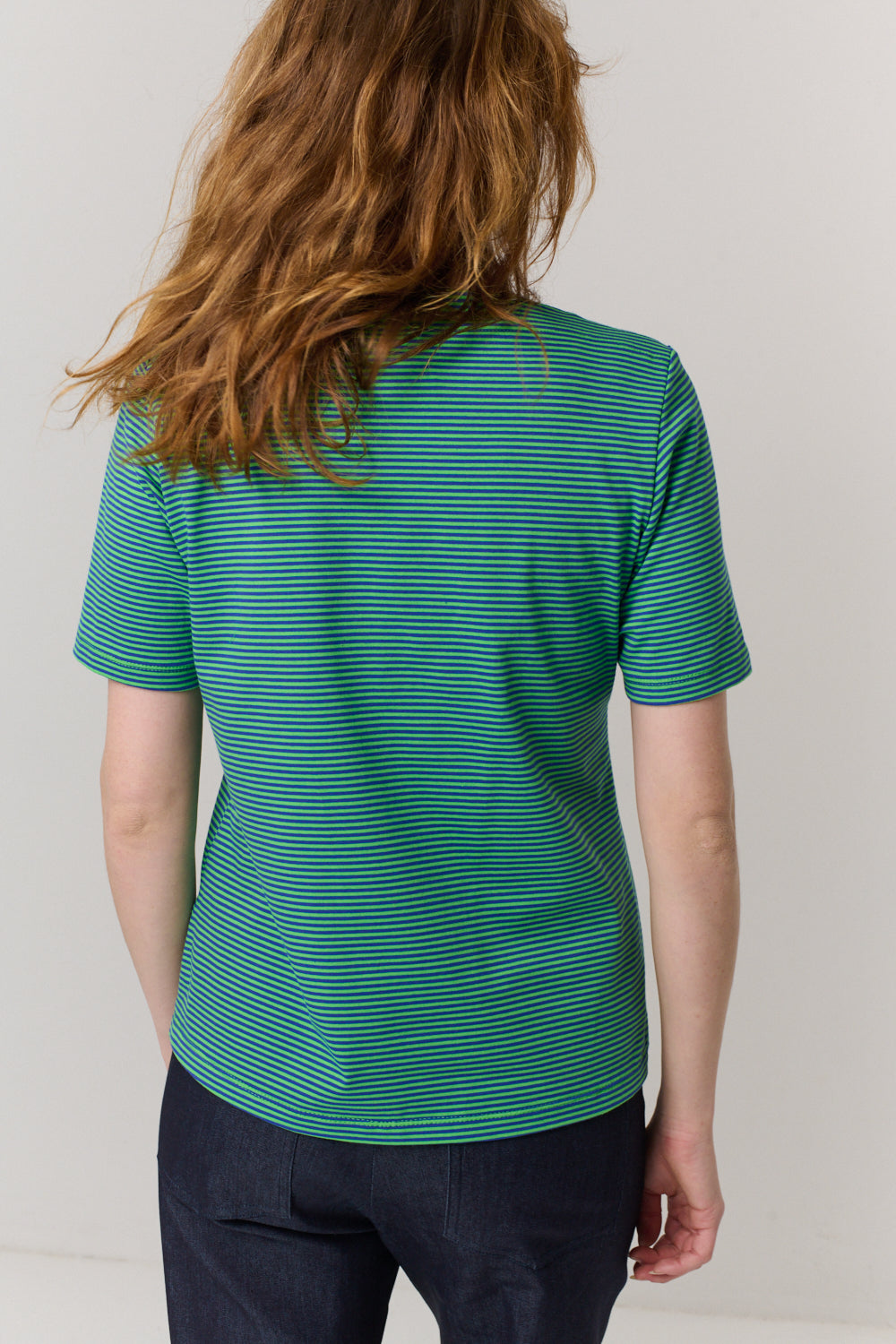 חולצה Nellie פסים כחול-ירוק - Flo by Ella Braitman