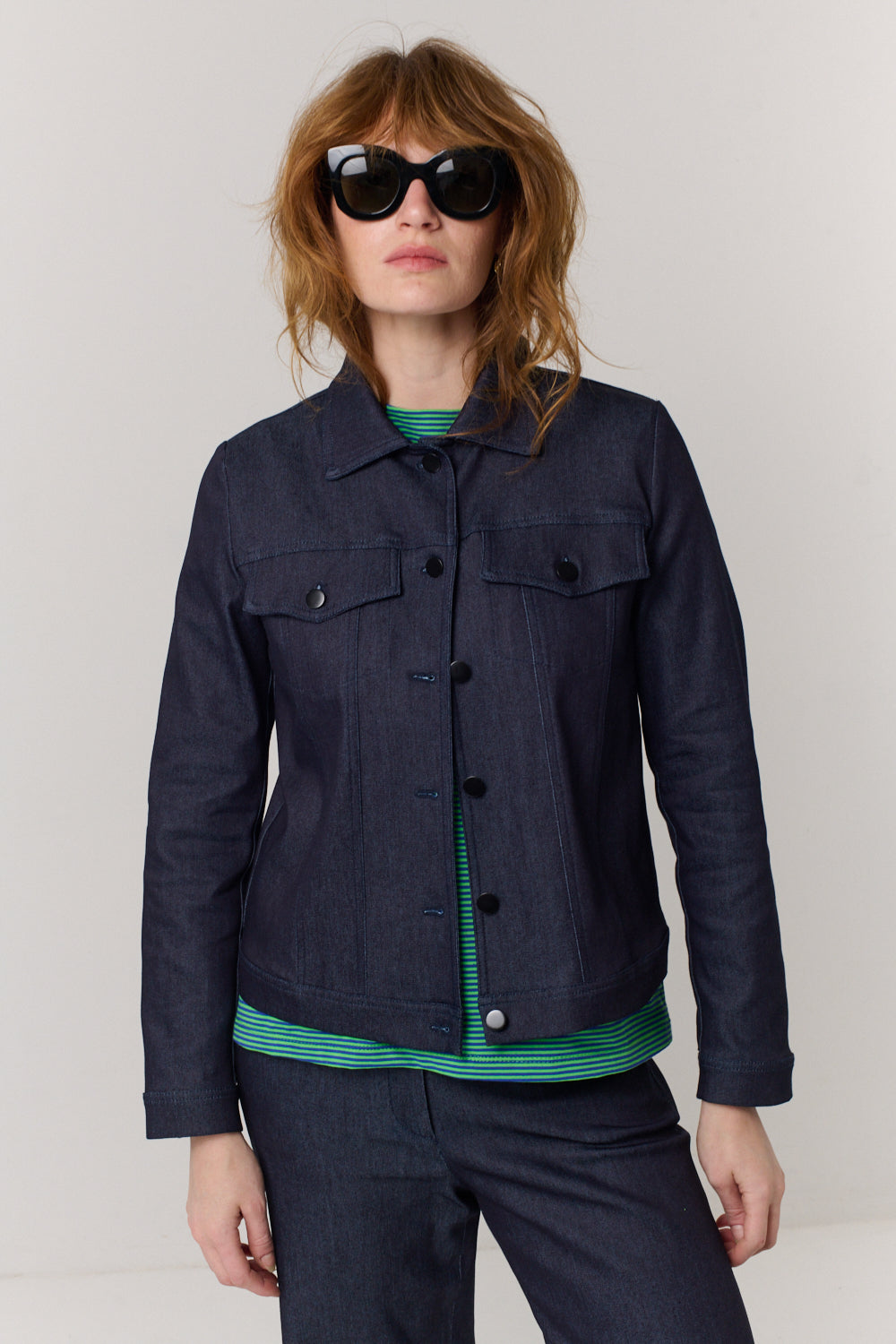 ג'קט DENIM 1 בכחול כהה - Flo by Ella Braitman