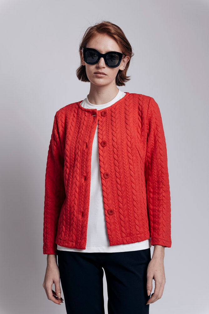 ג׳קט Panda באדום